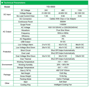 Inverter a onda sinusoidale pura 5 kw a 6kw (OFF GRID) - immagine 3