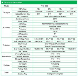 Inverter da 150 W a 800 W (OFF GRID) - immagine 5