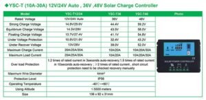 Regolatori di carica solare 6V, 12V, 24V - immagine 5
