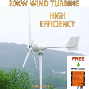 Turbina eolica trifase da 20 kW con regolatore MPPT