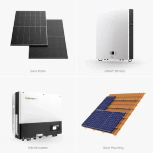 High Efficiency 10kw On Grid Hybrid Inverter Home Solar Energy Power System Generator Kits Industrial Solar Panel Price - immagine 2