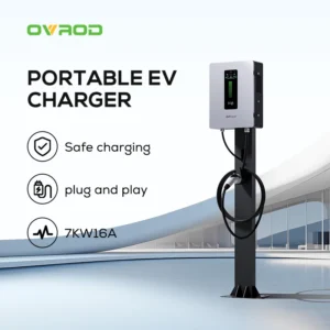 Ovrod Wall Mounted Ev Home Charging Stations Gbt Ccs2 Car Electric Chargers 7Kw Dc Ev Charger - Image 2