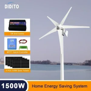 Set di Turbina Eolica con Pannello Solare