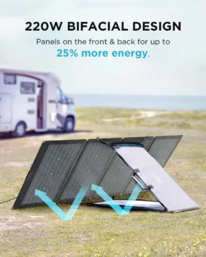 ECOFLOW Solar Generator DE LTA Max (2000) 2016Wh with 220W Solar Panel, 6 X 2400W (5000W Surge) AC - immagine 4