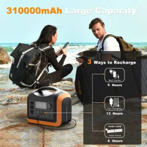 1200 Watt Solar Generator Kraftwerk Outdoor 1000W Off Grid Eco-friendly Portable Solar Power Station With Foldable Solar Panel - immagine 4