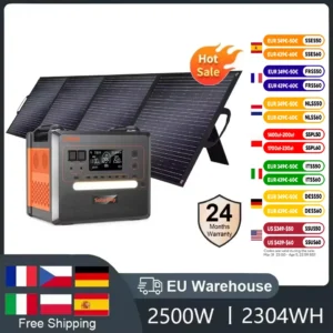 SOLARPLA2500W 2304WH LiFePo4 Portable Solar Power Station Camping Outdoor Generators 220V Battery Backup Mobile 200W Solar Panel