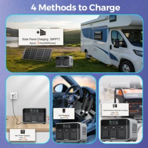 Sorein 600w Solar Power Station Portable Generator Ecoflow River Solar Generator Portable Power Station 500W - immagine 3