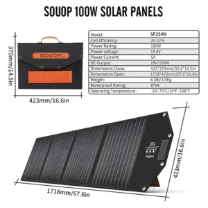 Painel Solar com Mini Portal Gerador Offgride Backup Powered Autonomous Portable Solar Generator With 220/230volt Output - immagine 5