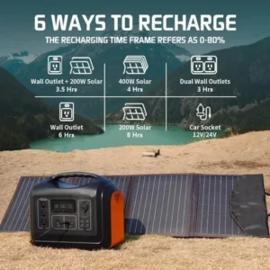 Portable 1800w Outdoor Solar Energy System Power Station High Quality Lithium Power Station Generator With Solar Panel - immagine 4