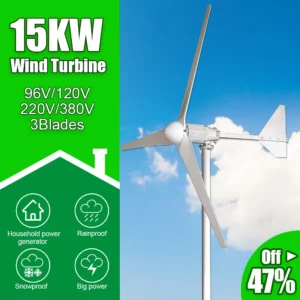 Energia libera da 15kw Generatori di turbine eoliche 96V 120V 220V 380 V Mimino a vento in uscita a tre fasi in vendita in vendita