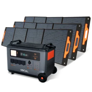 Power Max 3600 Oscal Power Station + Solar Panels LiFePO4 57600Wh 1600W Portable Power Station Oscal PM200 Oscal
