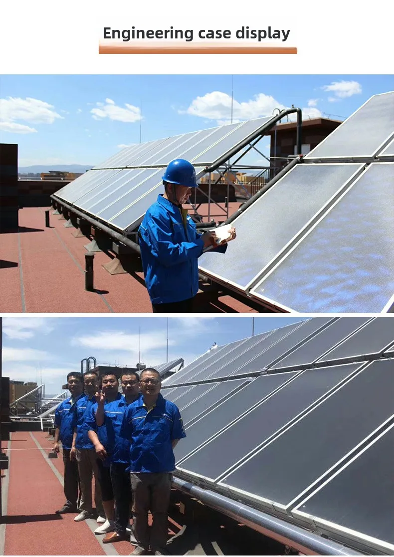 Produzione tecnica di scaldacqua solari da balcone in acciaio inox con pannelli solari - Image 4