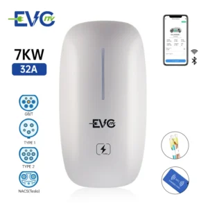 22KW 44KW Wallbox EV Charger Level 2 32A IP55 Protection Wall Mountable Electric Vehicle Charging Stations Credit Card Reader - immagine 3