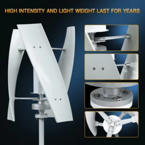 3KW 5KW Vertical Axis Wind Turbine Free Energy Household Wind Turbine Low Speed Noise Off-grid System - immagine 2