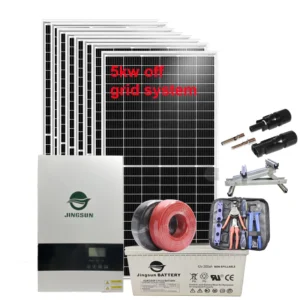 Sistema solare facile da installare Sistema solare OEM 5KW Off-Grid per supporto per la casa