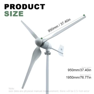 Generatore di turbine eoliche da 5000 W set completo set 48 V 24 V Mft a vento a vento con inverter controller MPPT - immagine 6