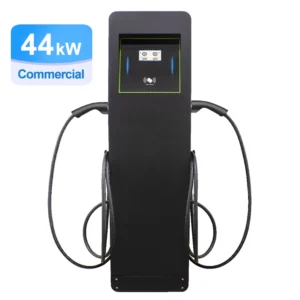 44KW Type 2 Double Gun Electric Car Charger Station 22KW 4G OCPP WIFI APP New Condition