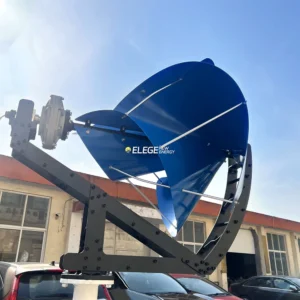 Elege Archimedes a vite Piccolo mulino a vento silenzioso 12V 24V 48V 1KW 2KW per ambienti urbani Generatore di turbine a vento per auto in barca - immagine 4