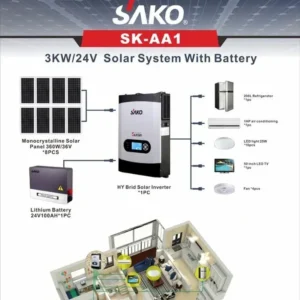Impianto solare off grid NUOVO design alta efficienza 3kw potenza 5kw con staffa a pannello batteria - Image 3