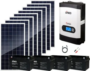 Impianto solare off grid NUOVO design alta efficienza 3kw potenza 5kw con staffa a pannello batteria