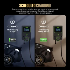 C701 OEM Home Wall Impiccing 32A auto EV VEICOLO ELETTRICO FAST 7KW Station di ricarica all'ingrosso per EV con cavo da 8 metri - Image 3
