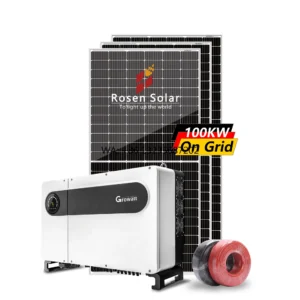 100kw Solar Panels System Grid Tied System 100kw Commercial Use Incentive From Government Solar Project Commercial