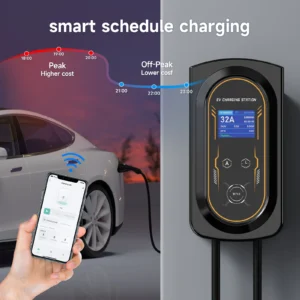 AFYEEV 11KW/22KW New Type2 IEC62196-2 16A/32A EV Charging Station 7.6KW Electric Car Wallbox Charger APP Remote Control CEE Plug - Image 2
