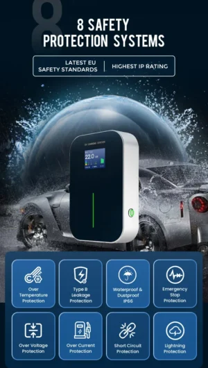 Mode 3 22KW 3 Phase EV Charger Level 2 Electric Car Charging Station - immagine 6