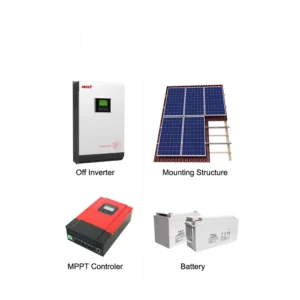 Rsidential home supply roof mounting 3kw 5kw 10kw off grid solar system - Image 2