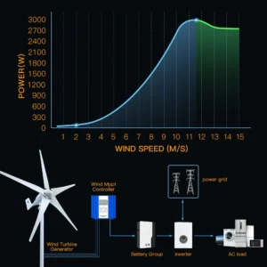 Power Of 3000W Horizontal Turbine 12V24V 48V Household 220V Charging Controller - immagine 5