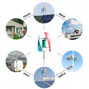 Generatore di turbine eoliche 600W 800W 1000W Piccola energia libera a vento Mini permanente Maglev 12V 24V con controller MPPT - immagine 6