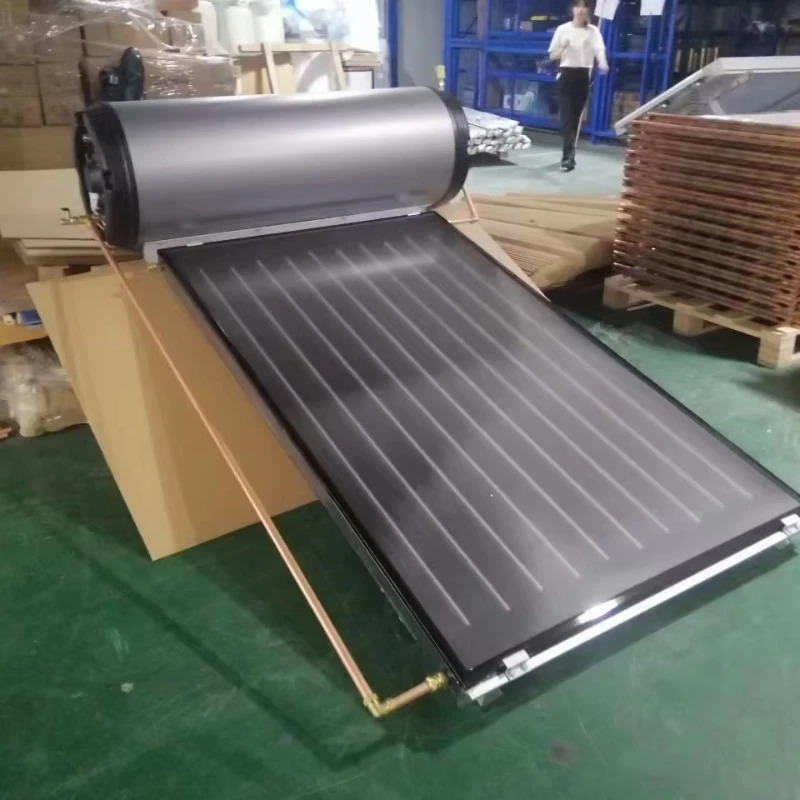 Produzione tecnica di scaldacqua solari da balcone in acciaio inox con pannelli solari - Image 2