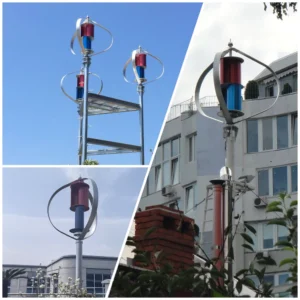 5KW Vertical Axis Maglev Wind Turbine 3 Blades Free Energy Household Windmill Low Speed - immagine 2