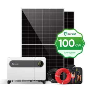 Sunpal On Grid Full Solar Power System 100 Kw Industrial Commercial Energy Storage Systems